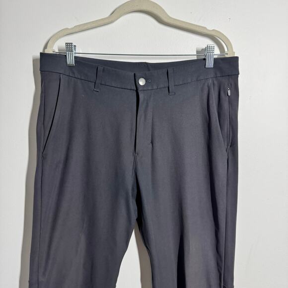 Lululemon Commission Pant Warpstreme Men 33/30 Gray Slim Straight Pocket Sport - Picture 3 of 10